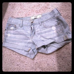 Abercrombie and Fitch striped shorts